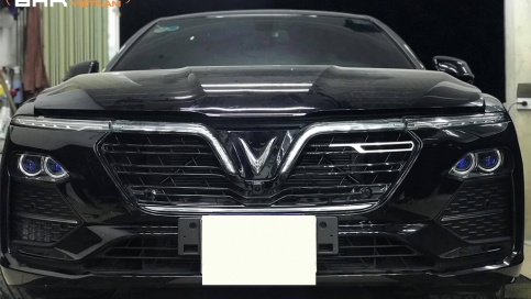 Độ đèn Led Laser Vinfast Lux A | Aozoom Megalodon + X-Led Pro Domax